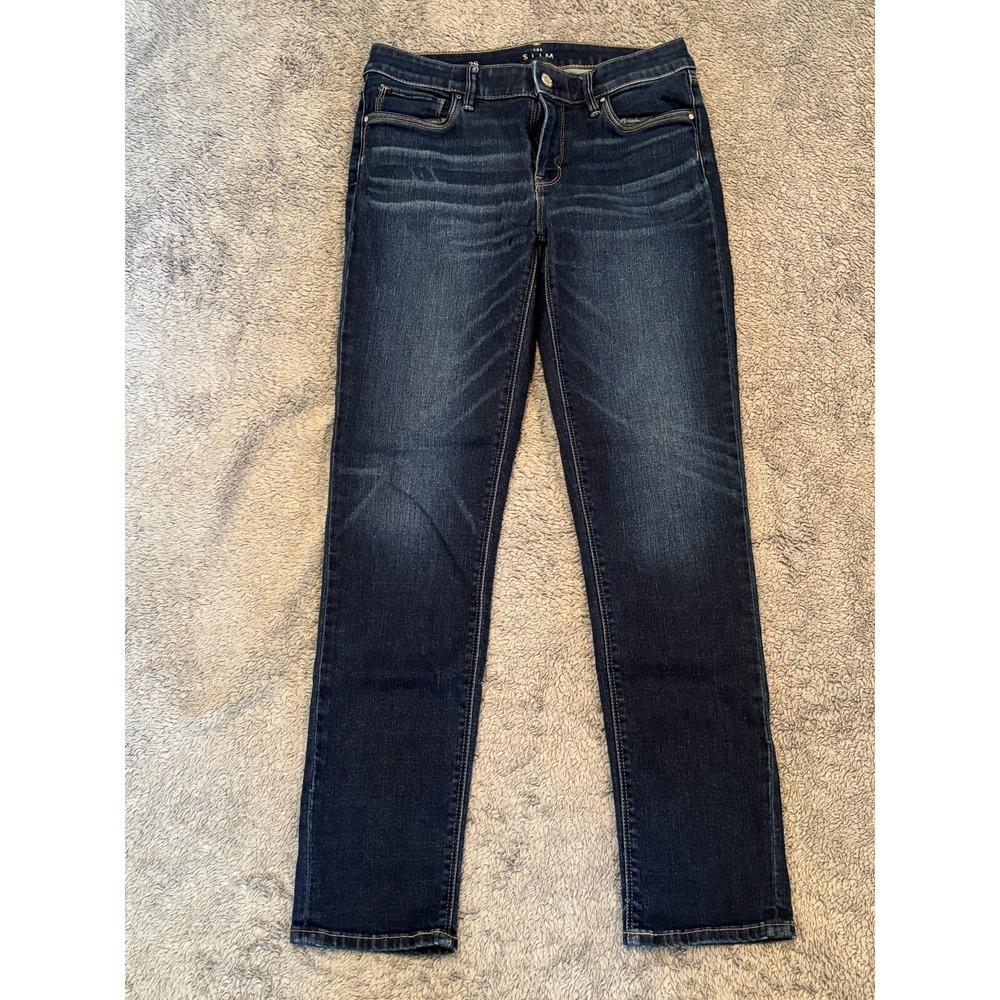 White House Black Market The Slim Mid Rise Ankle Jeans Womens 2S Blue 25